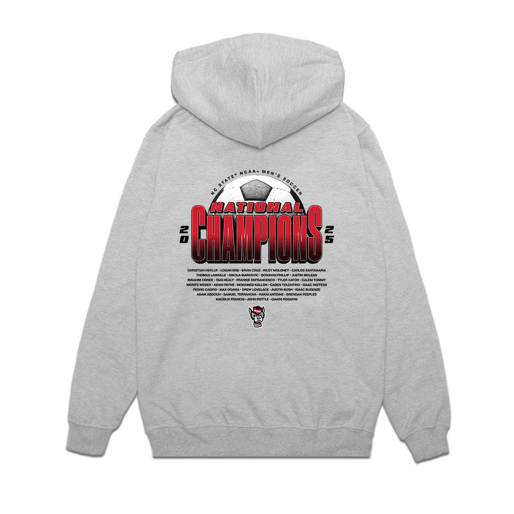 NC State - NCAA Men's Soccer : - NCAA® National Champs Premium Hooded Sweatshirt-1