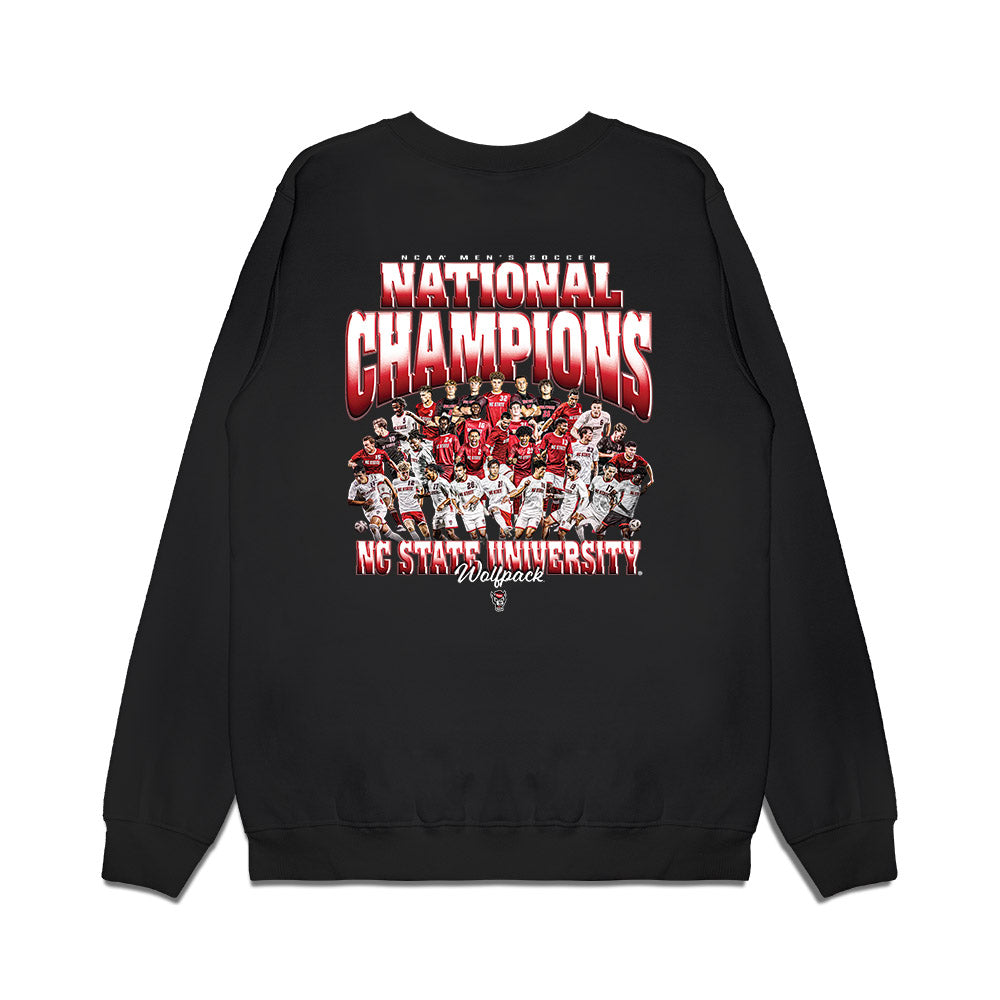 NC State - NCAA Men's Soccer : - NCAA® National Champs Premium Crewneck Sweatshirt-1