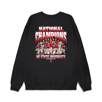 NC State - NCAA Men's Soccer : - NCAA® National Champs Premium Crewneck Sweatshirt-1