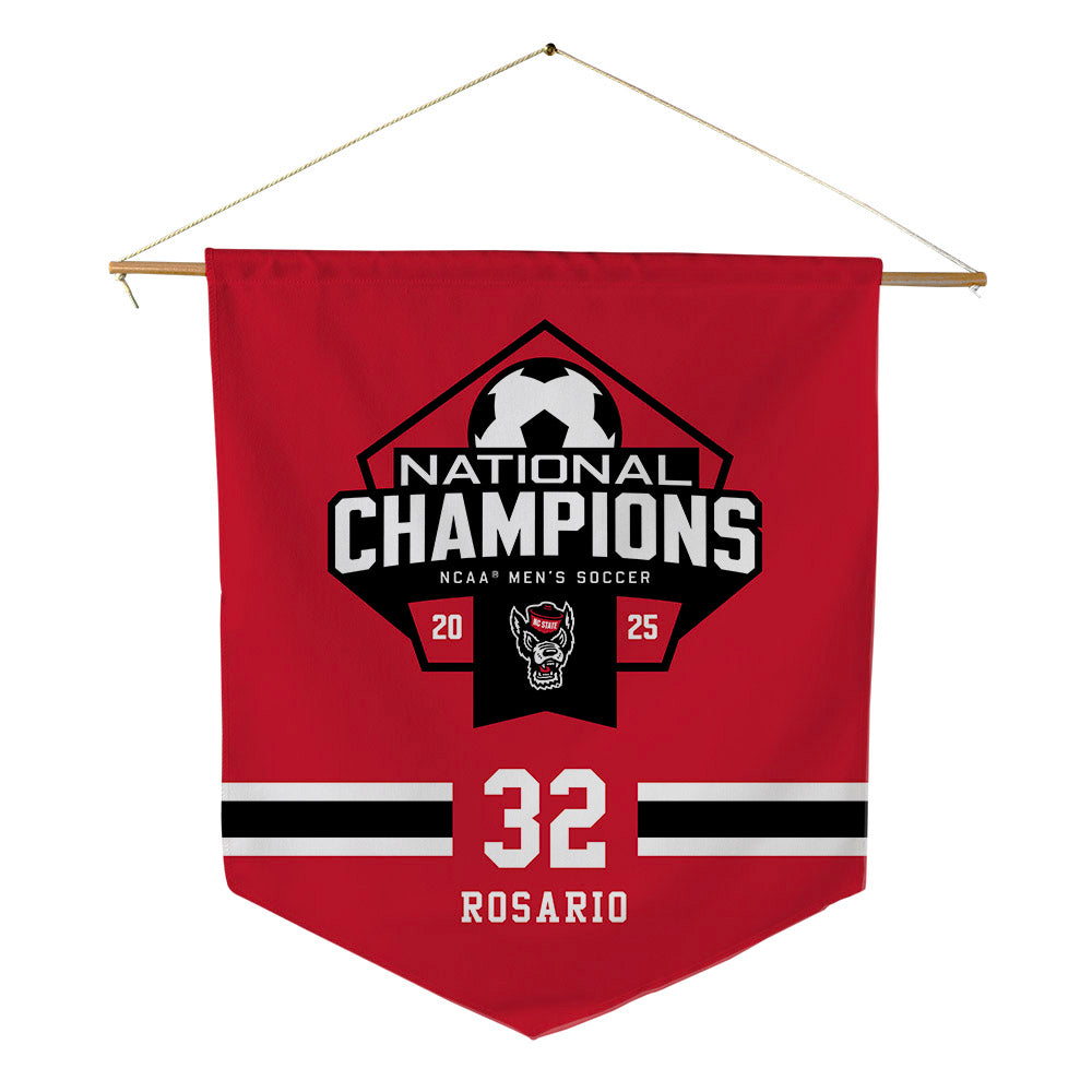 NC State - NCAA Men's Soccer : Gianni Rosario - NCAA® National Champs Pennant - 18" x 21"-0