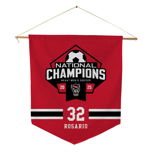 NC State - NCAA Men's Soccer : Gianni Rosario - NCAA® National Champs Pennant - 18" x 21"-0