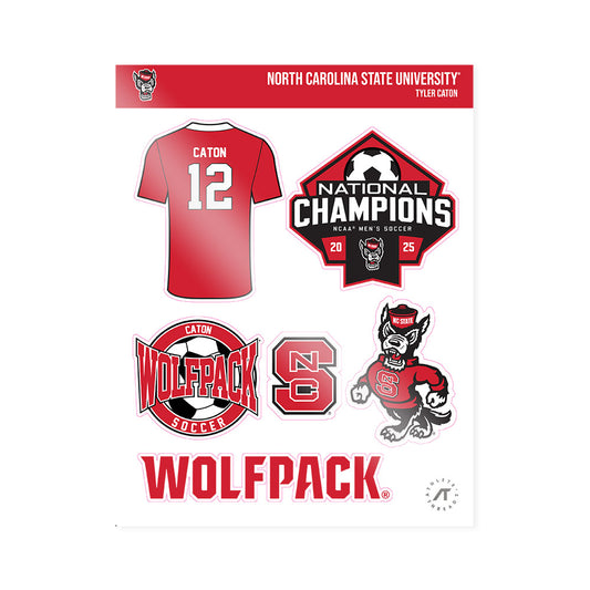 NC State - NCAA Men's Soccer : Tyler Caton - NCAA® National Champs Sticker Sheet-0