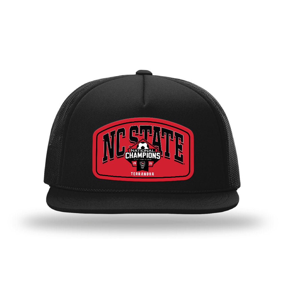 NC State - NCAA Men's Soccer : Samuel Terranova - NCAA® National Champs Foamie Trucker Cap-0