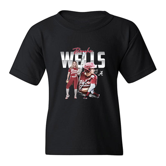 Alabama - NCAA Softball : Brooke Wells - Youth T-Shirt-0