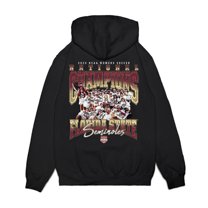 FSU - NCAA Women's Soccer : - 2025 National Champions Premium Hooded Sweatshirt-1