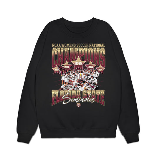 FSU - NCAA Women's Soccer : - 5x National Champions Premium Crewneck Sweatshirt-0