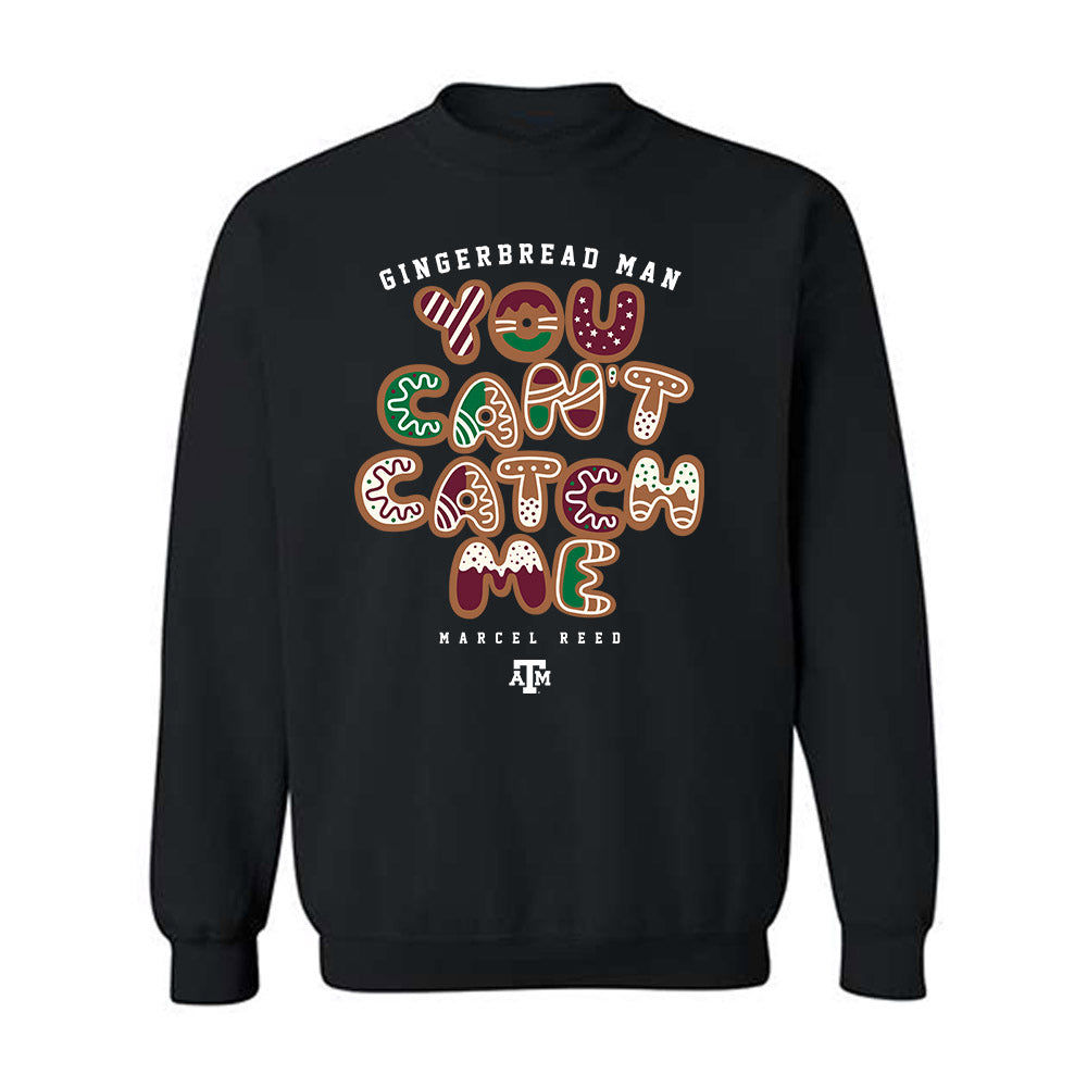 Texas A&M - NCAA Football : Marcel Reed - The Gingerbread Man Crewneck Sweatshirt-0