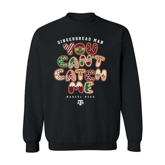 Texas A&M - NCAA Football : Marcel Reed - The Gingerbread Man Crewneck Sweatshirt-0