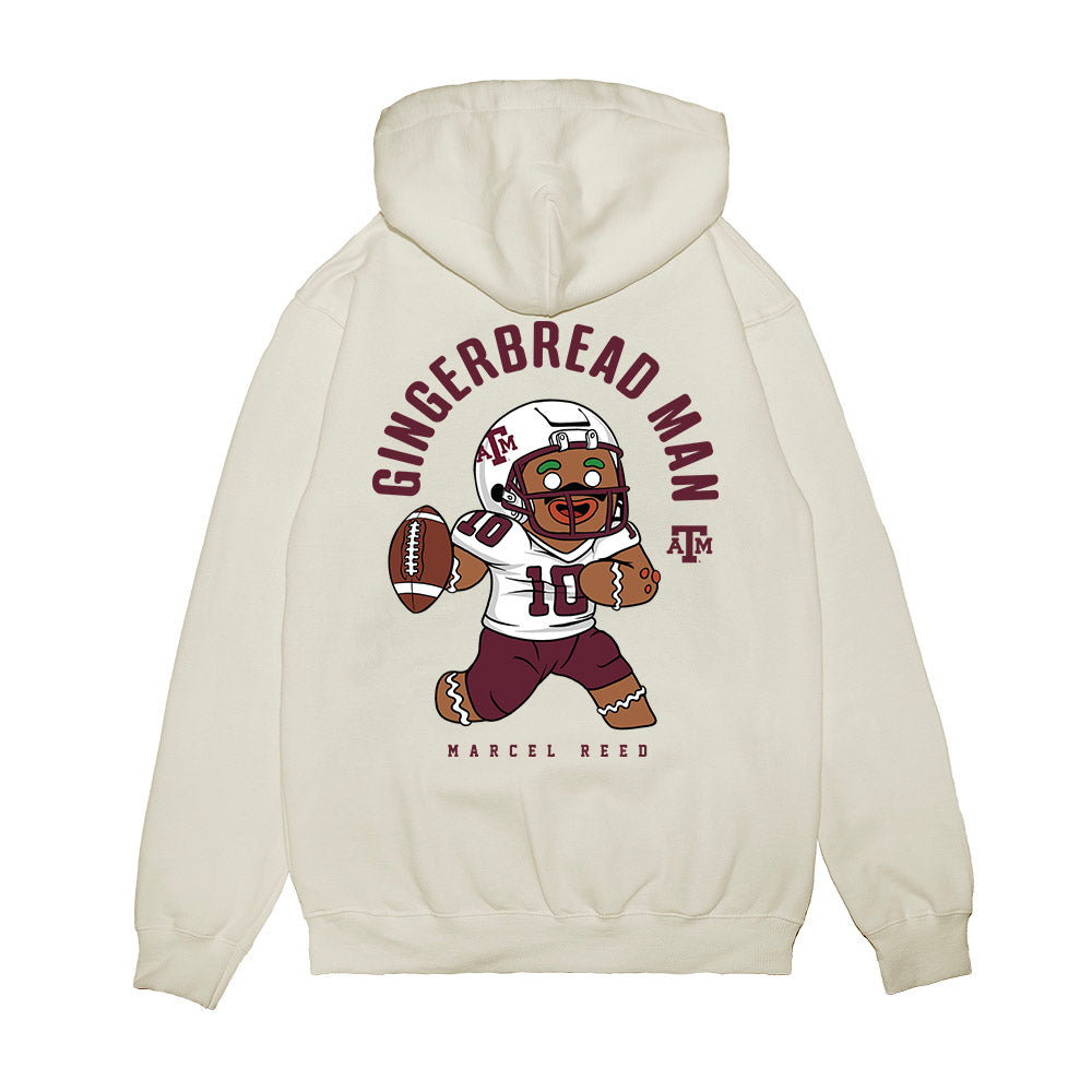 Texas A&M - NCAA Football : Marcel Reed - Gingerbread Man Premium Hooded Sweatshirt-1