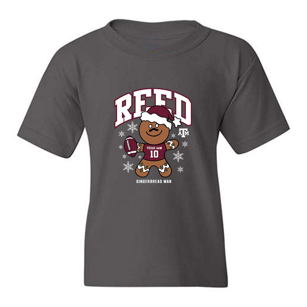 Texas A&M - NCAA Football : Marcel Reed - Gingerbread Man Youth T-Shirt-0
