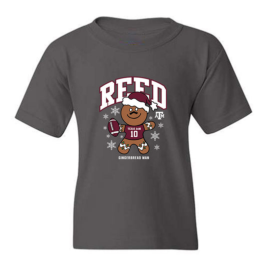 Texas A&M - NCAA Football : Marcel Reed - Gingerbread Man Youth T-Shirt-0
