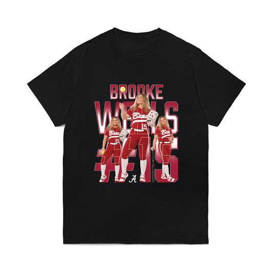 Alabama - NCAA Softball : Brooke Wells - Collage Comfort Colors T-Shirt-0