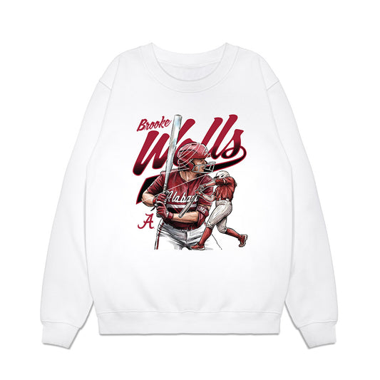 Alabama - NCAA Softball : Brooke Wells - Caricature Premium Crewneck Sweatshirt-0