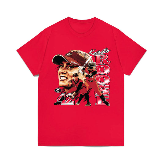 Georgia - NCAA Softball : Keirstin Roose - Collage Comfort Colors T-Shirt-0