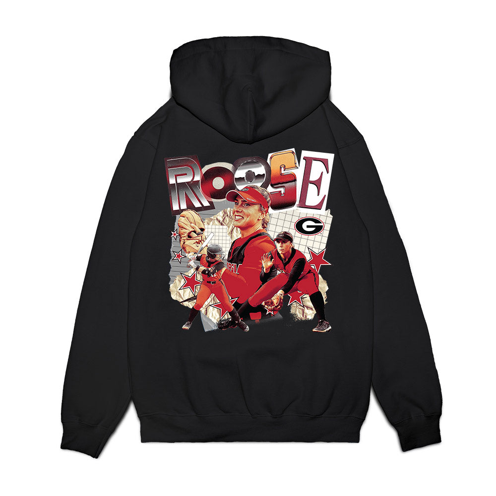 Georgia - NCAA Softball : Keirstin Roose - Cutout Collage Premium Hooded Sweatshirt-1
