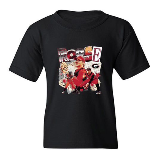 Georgia - NCAA Softball : Keirstin Roose - Cutout Collage Youth T-Shirt-0