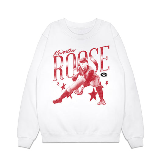 Georgia - NCAA Softball : Keirstin Roose - Graphic Premium Crewneck Sweatshirt-0