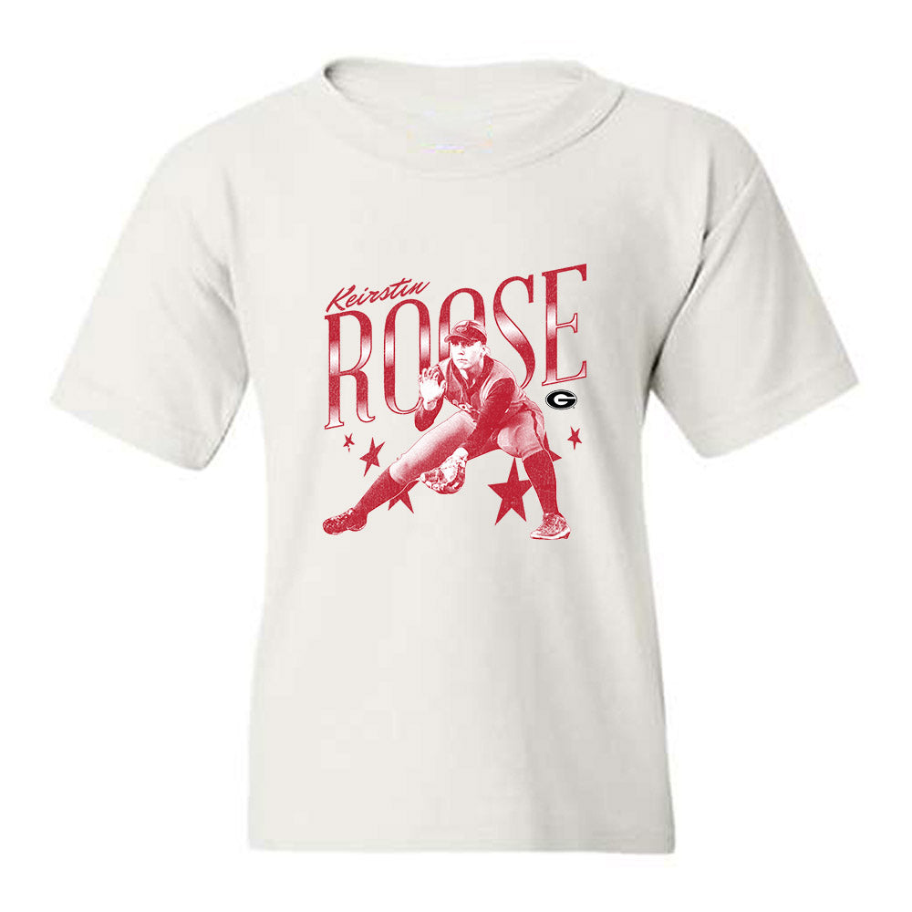 Georgia - NCAA Softball : Keirstin Roose - Graphic Youth T-Shirt-0