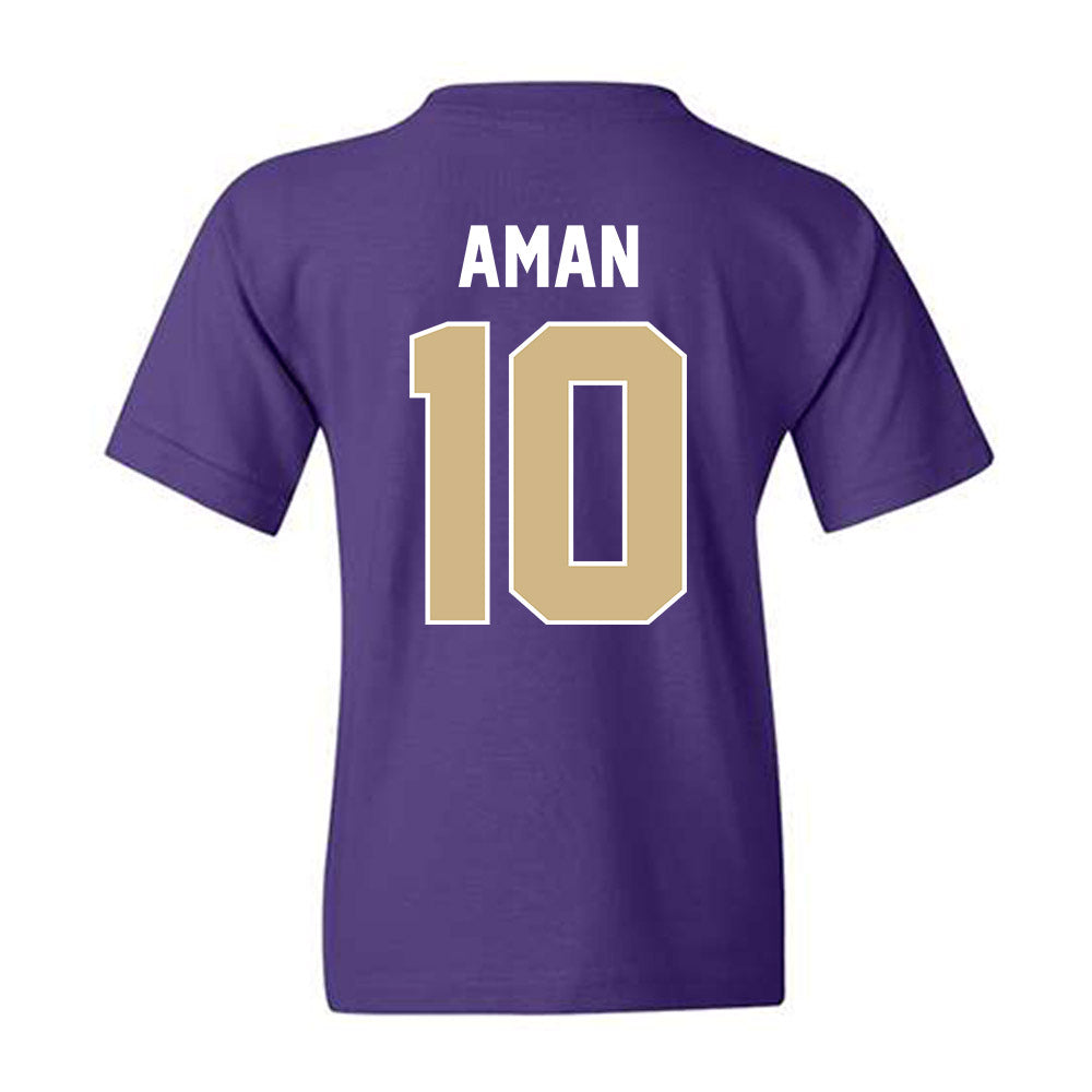 Washington - NCAA Men's Soccer : Richie Aman - NCAA® 2025 National Champs Youth T-Shirt-1