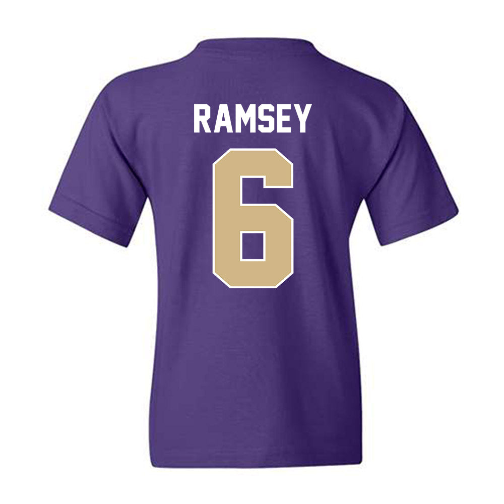 Washington - NCAA Men's Soccer : Zach Ramsey - NCAA® 2025 National Champs Youth T-Shirt-1