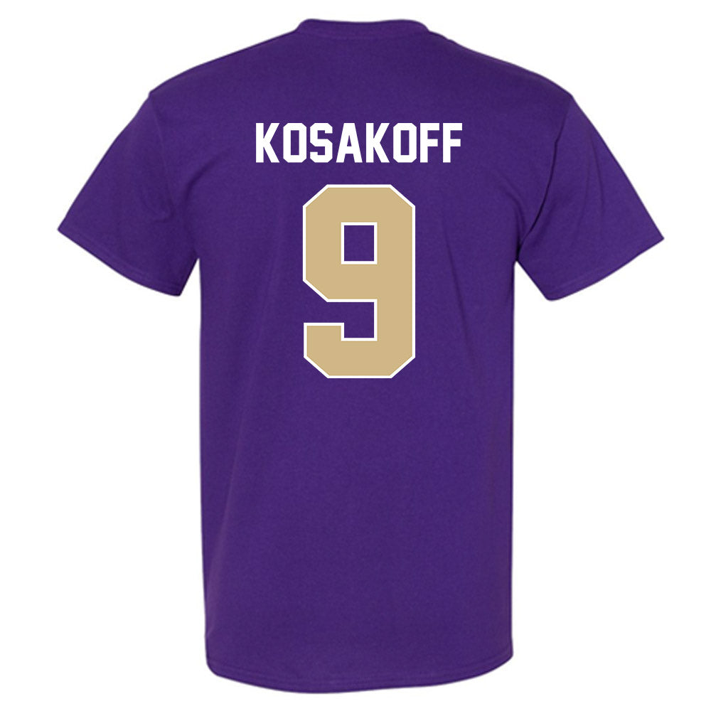 Washington - NCAA Men's Soccer : Charlie Kosakoff - NCAA® 2025 National Champs T-Shirt-1