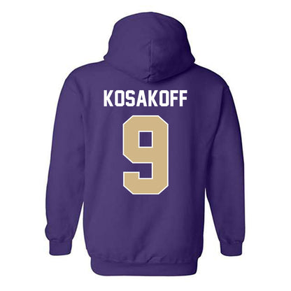 Washington - NCAA Men's Soccer : Charlie Kosakoff - NCAA® 2025 National Champs Hooded Sweatshirt-1