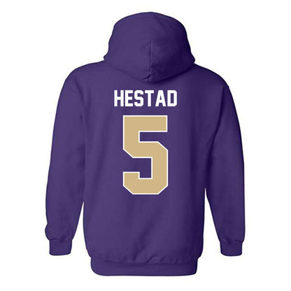 Washington - NCAA Men's Soccer : Asher Hestad - NCAA® 2025 National Champs Hooded Sweatshirt-1