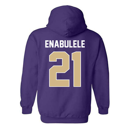 Washington - NCAA Men's Soccer : Osato Enabulele - NCAA® 2025 National Champs Hooded Sweatshirt-1