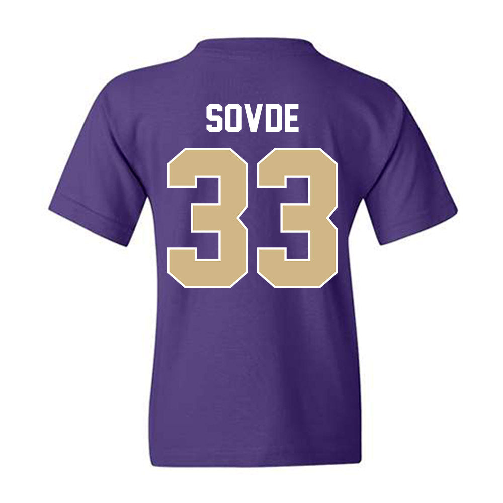 Washington - NCAA Men's Soccer : Chad Sovde - NCAA® 2025 National Champs Youth T-Shirt-1