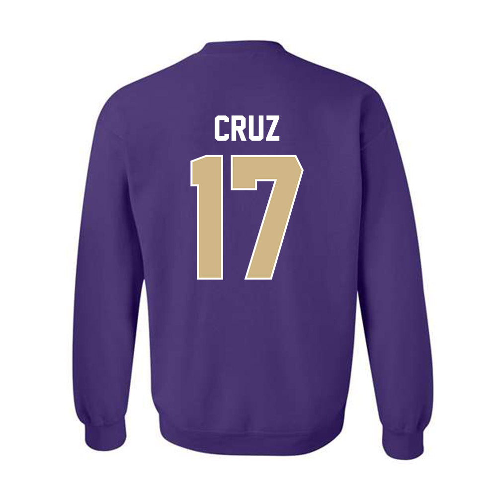 Washington - NCAA Men's Soccer : Cameron Cruz - NCAA® 2025 National Champs Crewneck Sweatshirt-1
