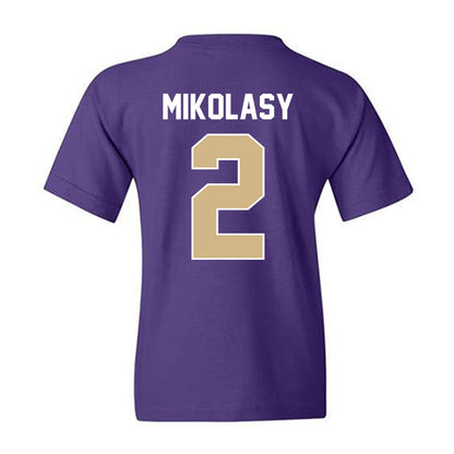 Washington - NCAA Men's Soccer : Harper Mikolasy - NCAA® 2025 National Champs Youth T-Shirt-1