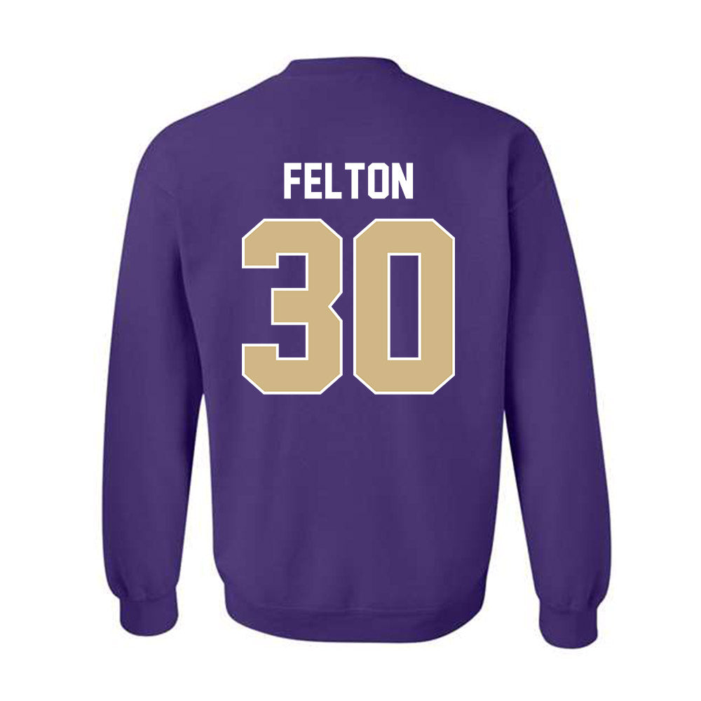 Washington - NCAA Men's Soccer : Jaeger Felton - NCAA® 2025 National Champs Crewneck Sweatshirt-1