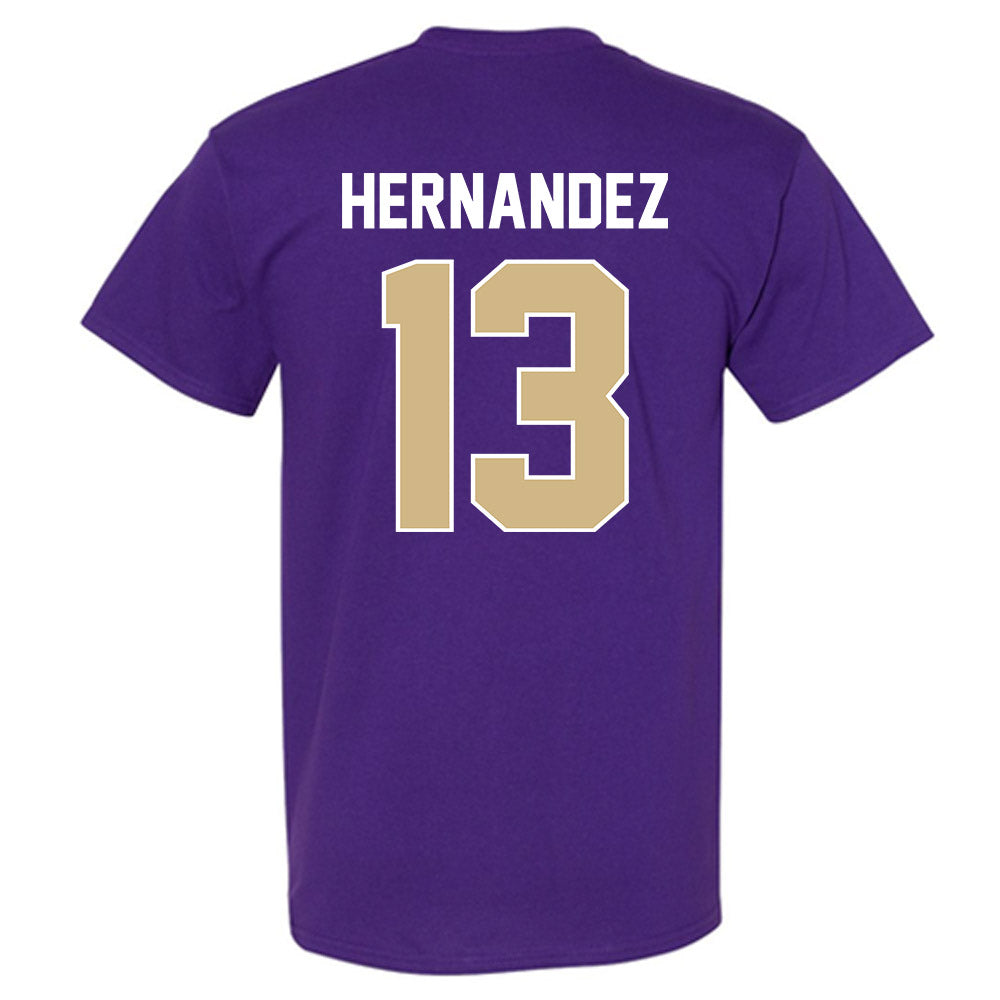 Washington - NCAA Men's Soccer : Kevin Hernandez - NCAA® 2025 National Champs T-Shirt-1