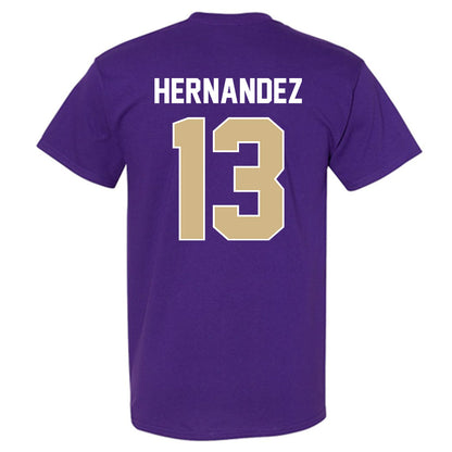 Washington - NCAA Men's Soccer : Kevin Hernandez - NCAA® 2025 National Champs T-Shirt-1