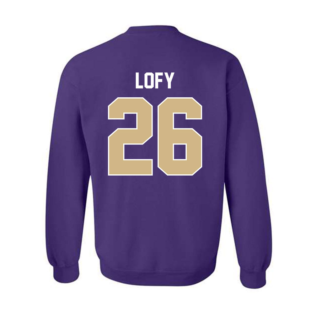 Washington - NCAA Men's Soccer : Connor Lofy - NCAA® 2025 National Champs Crewneck Sweatshirt-1