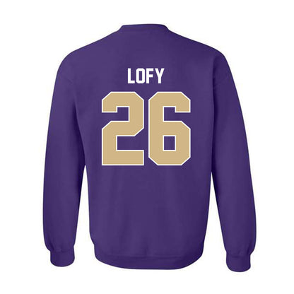 Washington - NCAA Men's Soccer : Connor Lofy - NCAA® 2025 National Champs Crewneck Sweatshirt-1