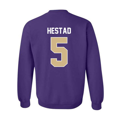 Washington - NCAA Men's Soccer : Asher Hestad - NCAA® 2025 National Champs Crewneck Sweatshirt-1