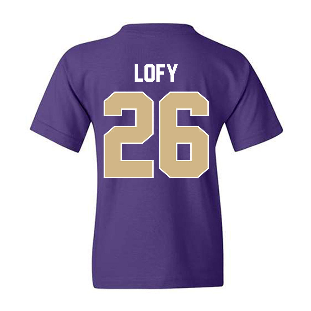 Washington - NCAA Men's Soccer : Connor Lofy - NCAA® 2025 National Champs Youth T-Shirt-1