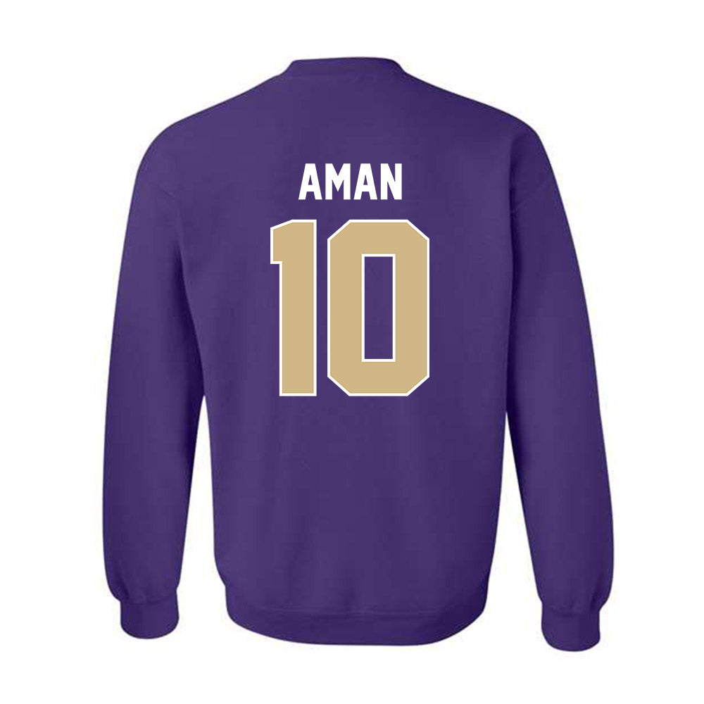 Washington - NCAA Men's Soccer : Richie Aman - NCAA® 2025 National Champs Crewneck Sweatshirt-1