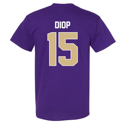 Washington - NCAA Men's Soccer : Mani Diop - NCAA® 2025 National Champs T-Shirt-1