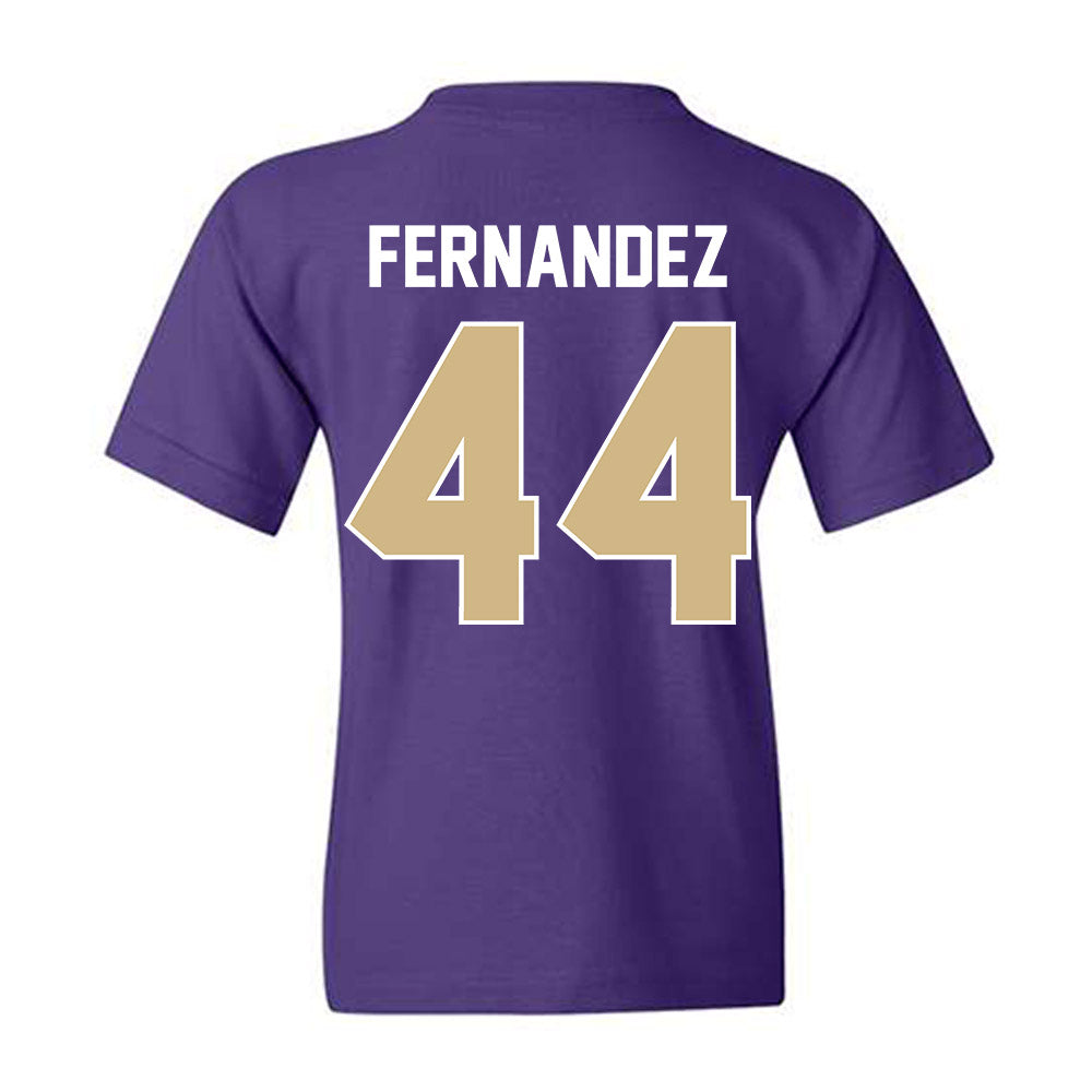 Washington - NCAA Men's Soccer : Gabe Fernandez - NCAA® 2025 National Champs Youth T-Shirt-1