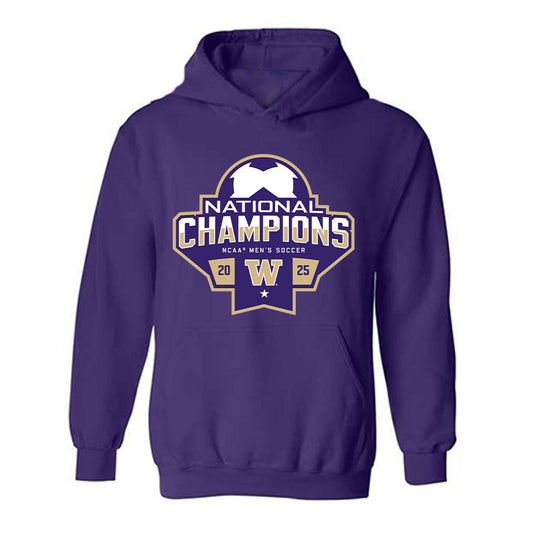 Washington - NCAA Men's Soccer : Zack Meier - NCAA® 2025 National Champs Hooded Sweatshirt-0