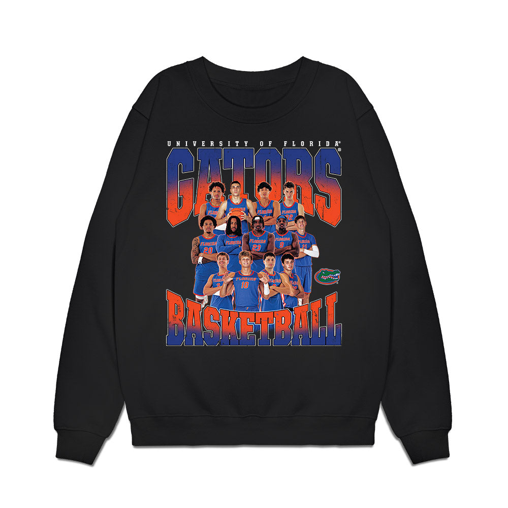 Florida - NCAA Men's Basketball : - Team Collage Premium Crewneck Sweatshirt-0