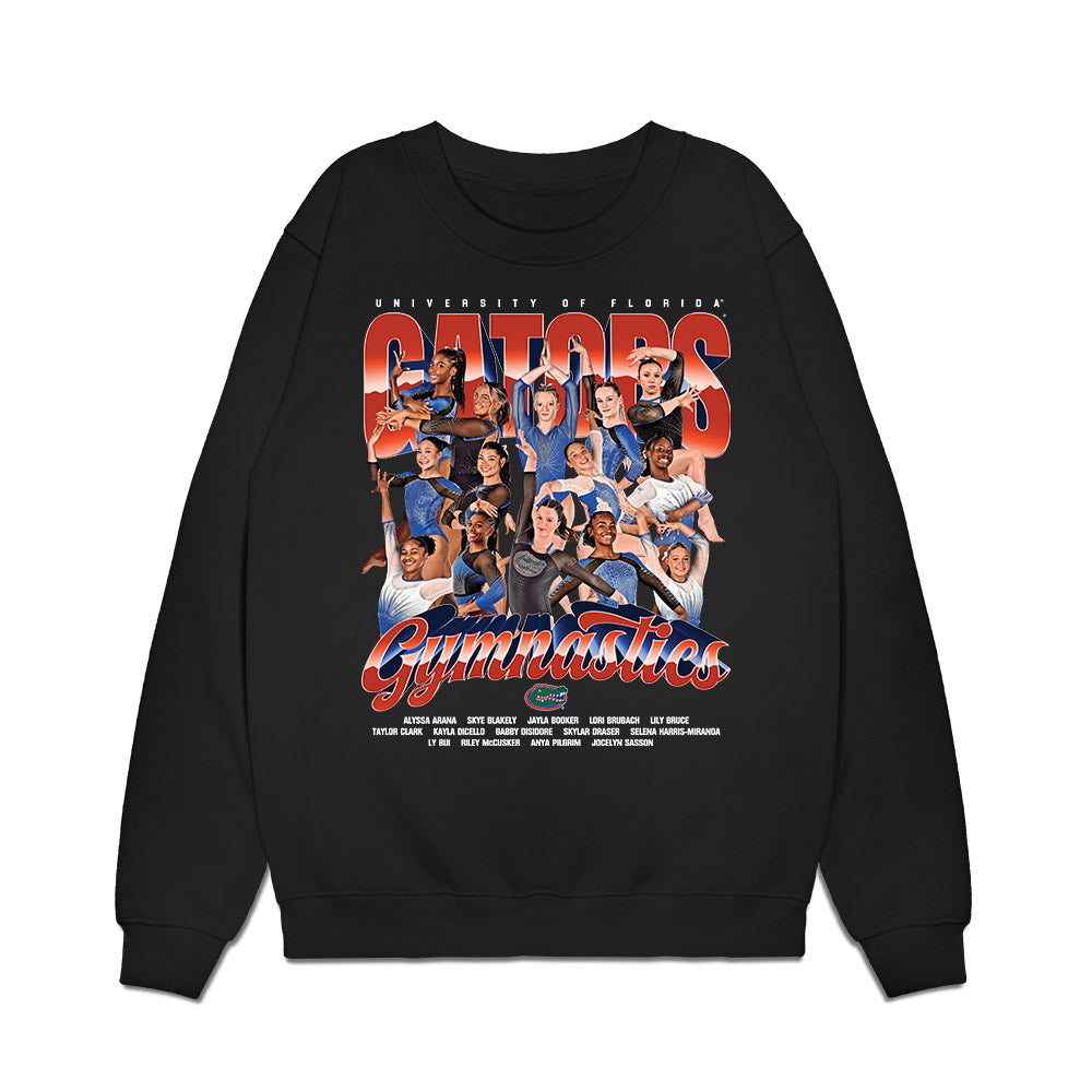 Florida - NCAA Women's Gymnastics : - Team Collage Premium Crewneck Sweatshirt-0