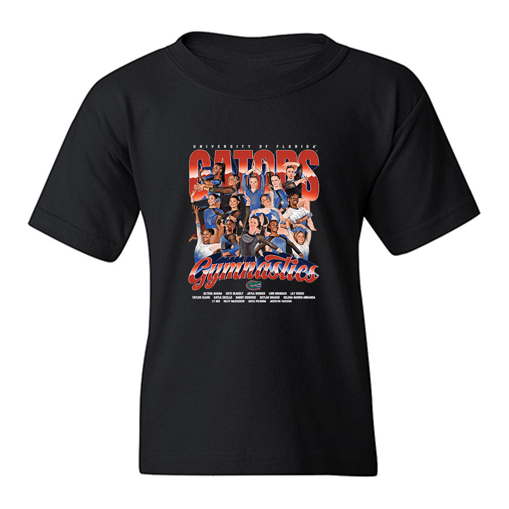 Florida - NCAA Women's Gymnastics : - Team Collage Youth T-Shirt-0