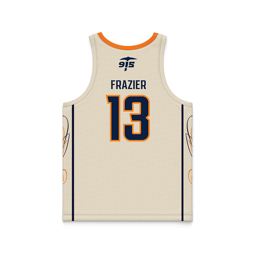 UTEP - NCAA Men's Basketball : Otis Frazier - Cream Basketball Jersey-1