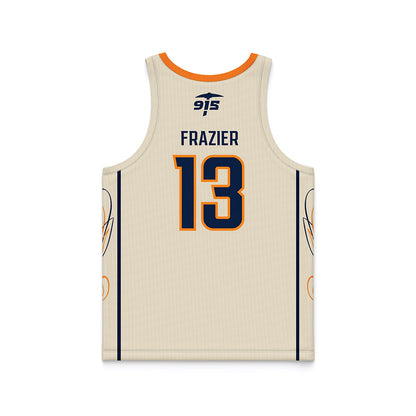 UTEP - NCAA Men's Basketball : Otis Frazier - Cream Basketball Jersey-1