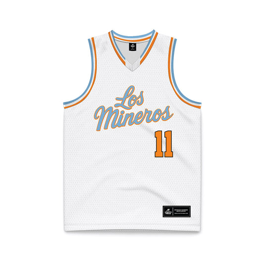 UTEP - NCAA Men's Basketball : Trey Horton - White Basketball Jersey-0