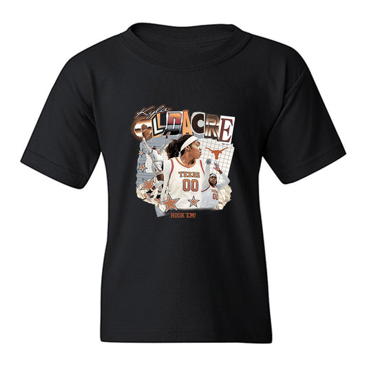 Texas - NCAA Women's Basketball : Kyla Oldacre - Collage Youth T-Shirt-0