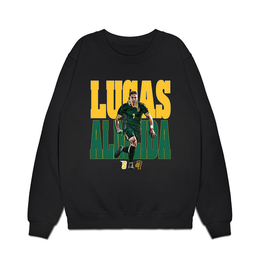 Siena - NCAA Men's Soccer : Lucas Almeida - Collage Premium Crewneck Sweatshirt-0